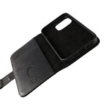 Rvelon iPhone 12 Mini Etui Ekte Skinn Svart