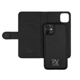 Rvelon iPhone 12 Mini Etui Detachable Wallet Case Svart