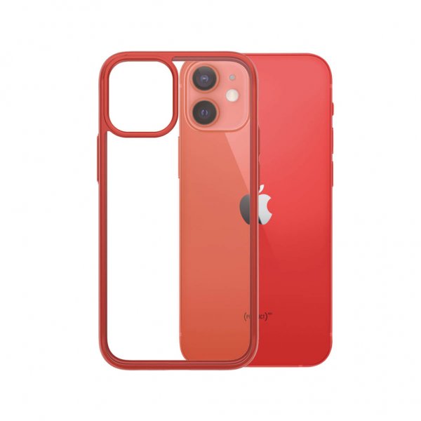 PanzerGlass iPhone 12 Mini Deksel ClearCase Color Mandarin Red