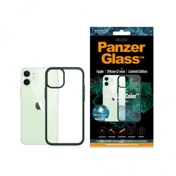 PanzerGlass iPhone 12 Mini Deksel ClearCase Color Racing Green