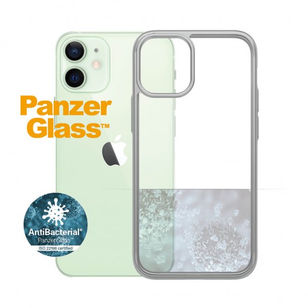 PanzerGlass iPhone 12 Mini Deksel ClearCase Color Satin Silver