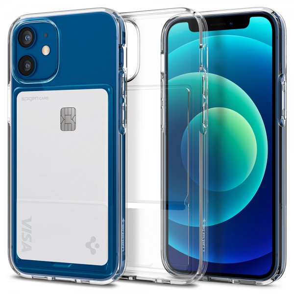 Spigen iPhone 12 Mini Deksel Crystal Slot Crystal Clear
