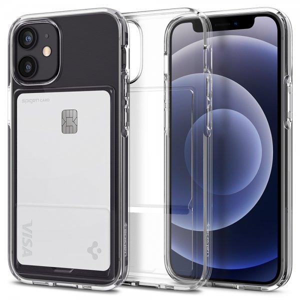 Spigen iPhone 12 Mini Deksel Crystal Slot Crystal Clear
