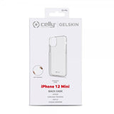 Celly iPhone 12 Mini Deksel GELSKIN Klar