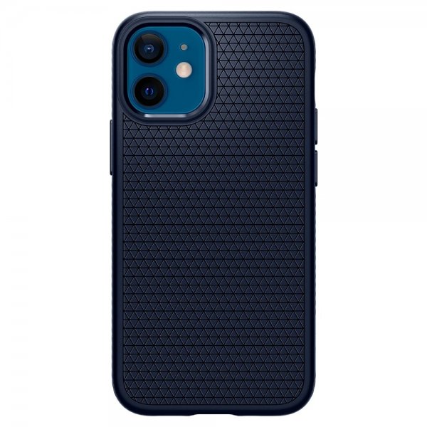 Spigen iPhone 12 Mini Deksel Liquid Air Navy Blue