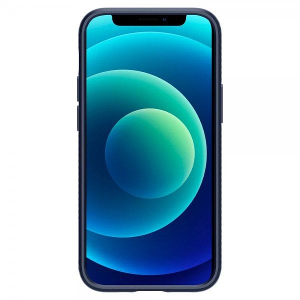Spigen iPhone 12 Mini Deksel Liquid Air Navy Blue
