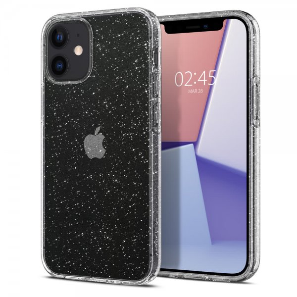 Spigen iPhone 12 Mini Deksel Liquid Crystal Glitter Crystal Quartz