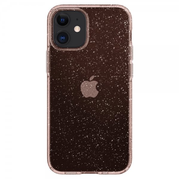 Spigen iPhone 12 Mini Deksel Liquid Crystal Glitter Rose Quartz