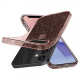 Spigen iPhone 12 Mini Deksel Liquid Crystal Glitter Rose Quartz