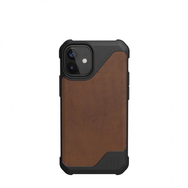 Urban Armor Gear (UAG) iPhone 12 Mini Deksel Metropolis LT Leather Brun