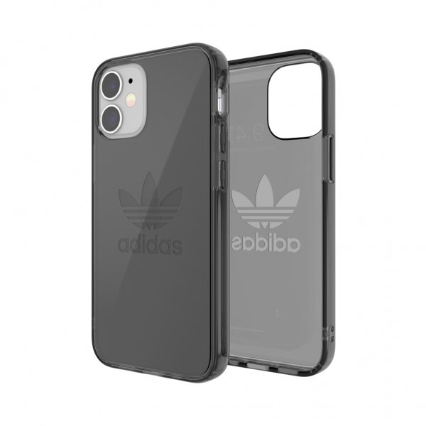 Adidas iPhone 12 Mini Deksel Protective Clear Case Svart