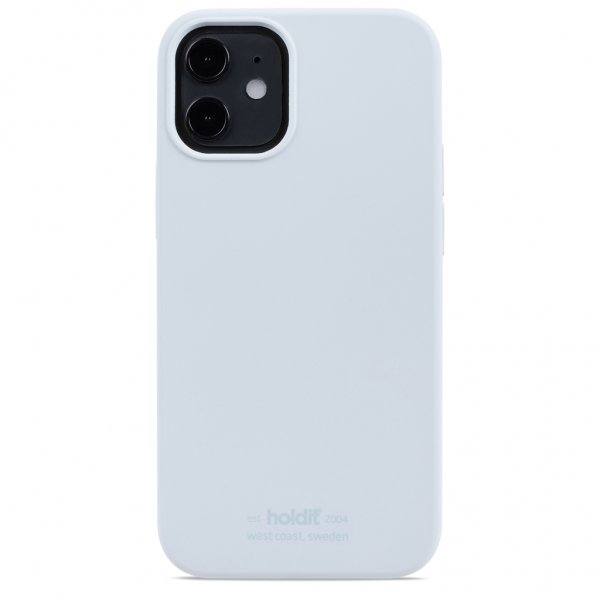 holdit iPhone 12 Mini Deksel Silikon Mineral Blue