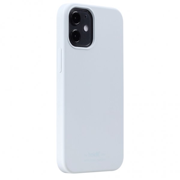 holdit iPhone 12 Mini Deksel Silikon Mineral Blue