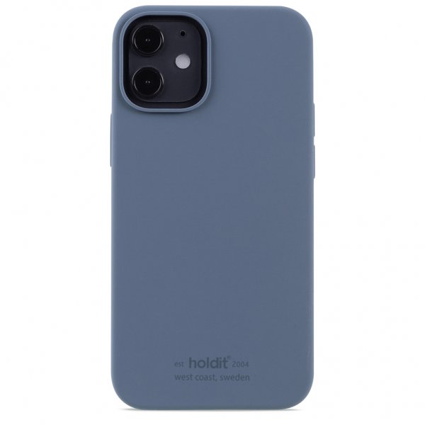 holdit iPhone 12 Mini Deksel Silikon Pacific Blue