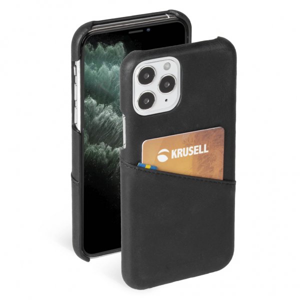 Krusell iPhone 12 Mini Deksel Sunne CardCover Vintage Black