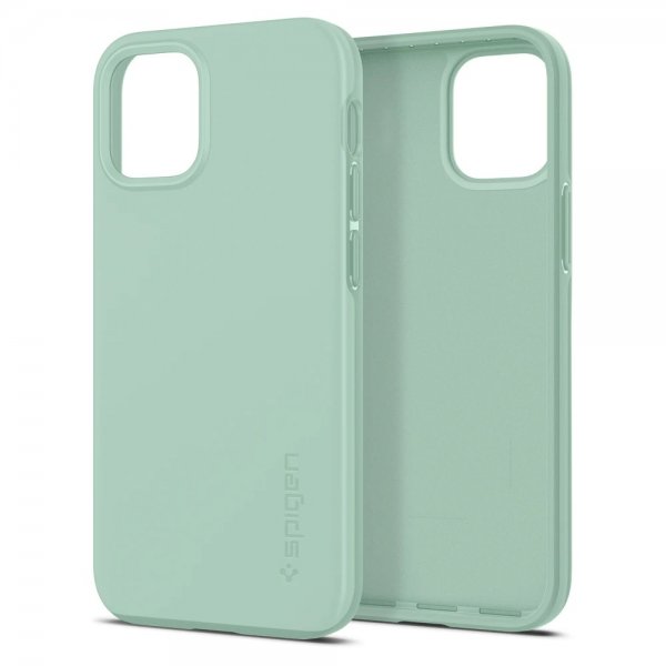 Spigen iPhone 12 Mini Deksel Thin Fit Apple Mint