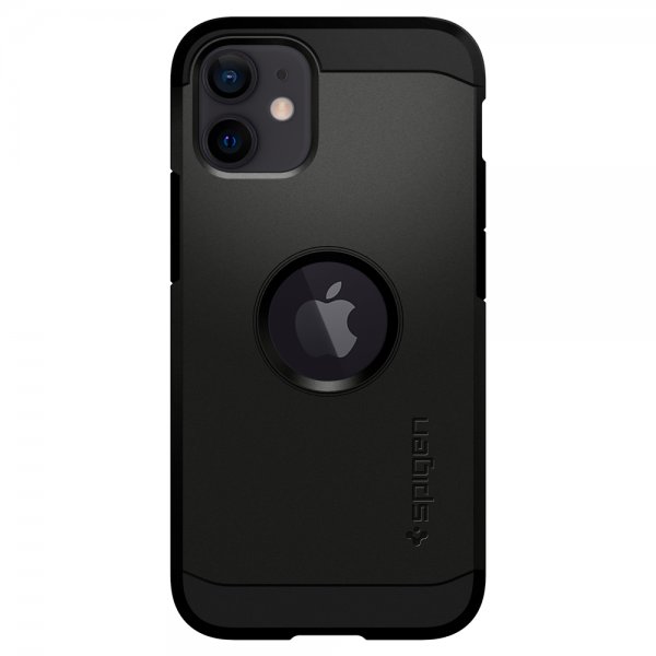 Spigen iPhone 12 Mini Deksel Tough Armor Mag Svart