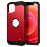 Spigen iPhone 12 Mini Deksel Tough Armor Rød