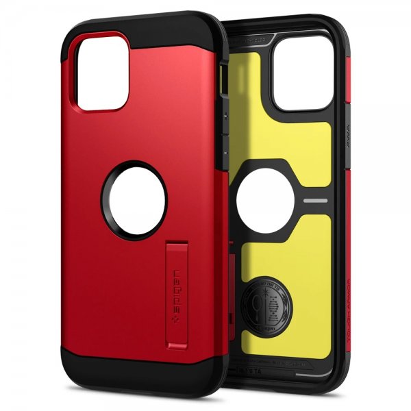 Spigen iPhone 12 Mini Deksel Tough Armor Rød
