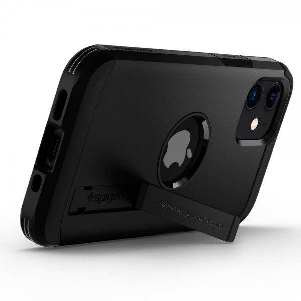 Spigen iPhone 12 Mini Deksel Tough Armor Svart