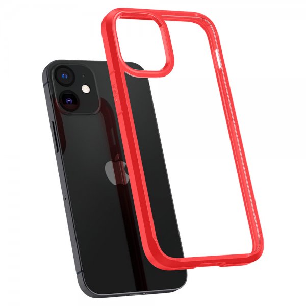 Spigen iPhone 12 Mini Deksel Ultra Hybrid Rød