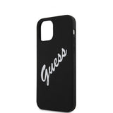 Guess iPhone 12 Mini Deksel Vintage Silicone Svart
