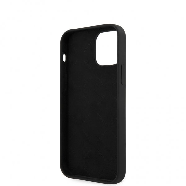 Guess iPhone 12 Mini Deksel Vintage Silicone Svart