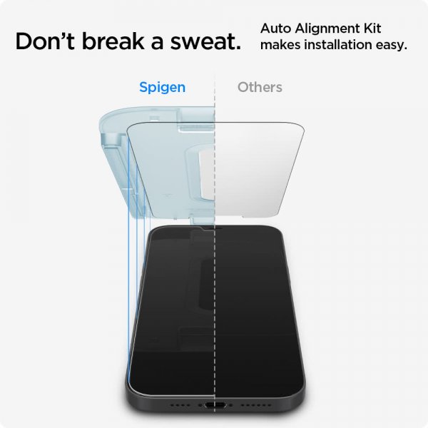 Spigen iPhone 12 Mini Skjermbeskytter GLAS.tR EZ Fit 2-pakning