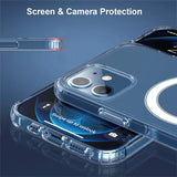 Rvelon iPhone 12 Mini Deksel TPU MagSafe Transparent