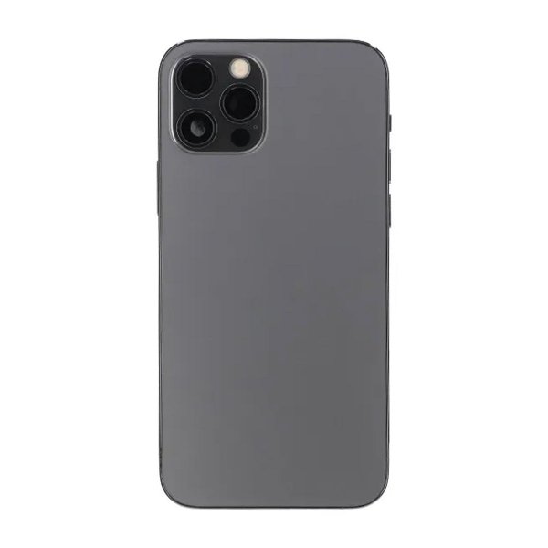 iPhone 12 Pro Bakside med Komplett Ramme OEM - Grafitt