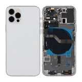 iPhone 12 Pro bakside med komplett ramme OEM - hvit