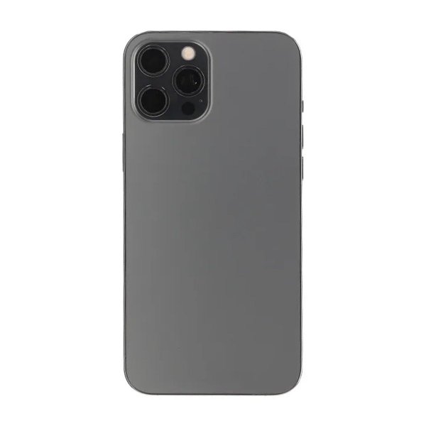 iPhone 12 Pro Max bakside med komplett ramme OEM - grafitt