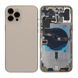 iPhone 12 Pro Max bakside med komplett ramme OEM - gull