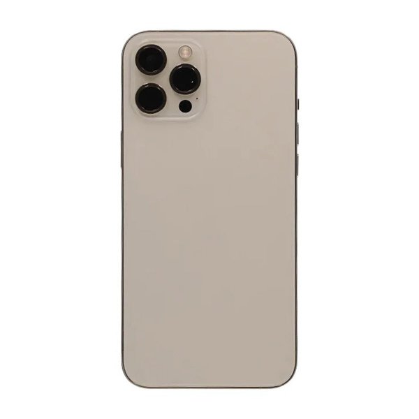 iPhone 12 Pro Max bakside med komplett ramme OEM - gull