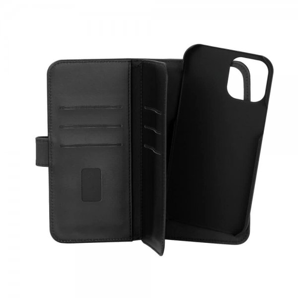Gear iPhone 12 Pro Max Etui 7 Kortlomme Löstagbart Deksel Svart