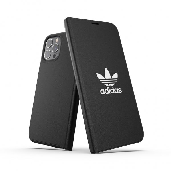 Adidas iPhone 12 Pro Max Etui Booklet Case Basic Svart