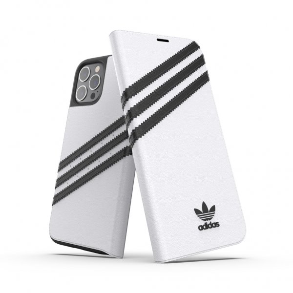 Adidas iPhone 12 Pro Max Etui Booklet Case Hvit