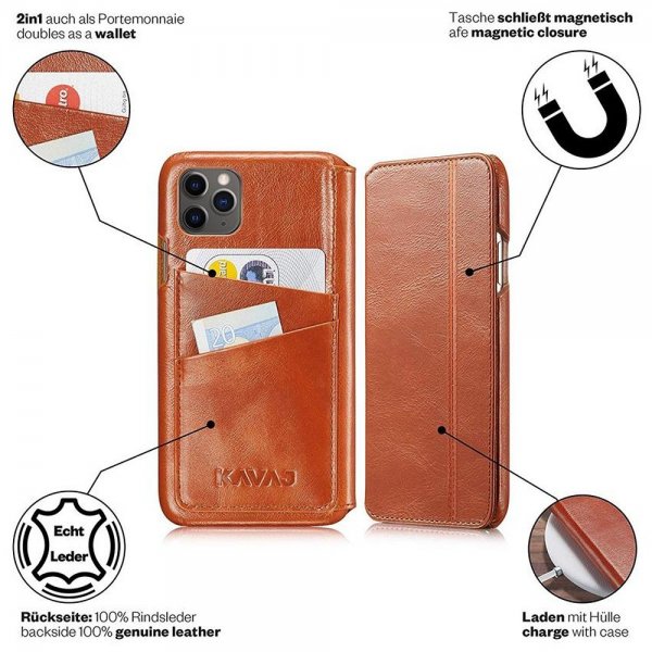 Kavaj iPhone 12 Pro Max Etui Dallas Brun