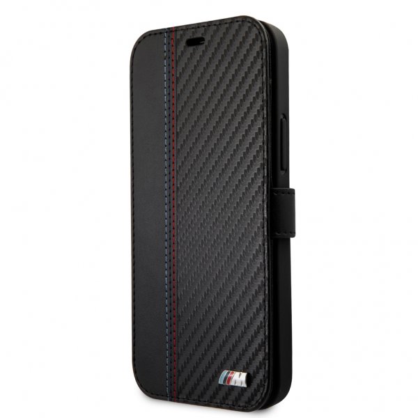 BMW iPhone 12 Pro Max Etui Dynamic Carbon Svart
