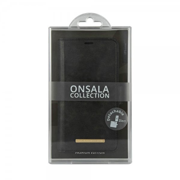 Onsala iPhone 12 Pro Max Etui Fashion Edition Löstagbart Deksel Midnight Black