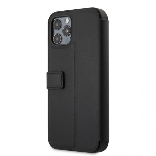 Ferrari iPhone 12 Pro Max Etui Logo Perforert Svart