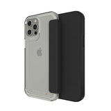 Gear4 iPhone 12 Pro Max Etui Wembley Flip Klar Svart