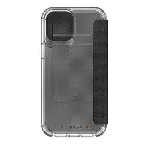 Gear4 iPhone 12 Pro Max Etui Wembley Flip Klar Svart