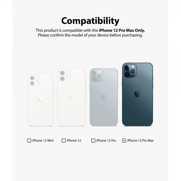 Ringke iPhone 12 Pro Max Kamerabeskytter Camera Protector Glass 2-pakning