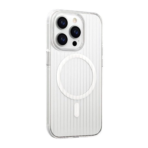 iPhone 12 Pro Max Deksel Korrugerte MagSafe Transparent