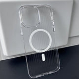 iPhone 12 Pro Max Deksel Korrugerte MagSafe Transparent