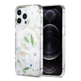 iPhone 12 Pro Max Deksel Blomstermønster MagSafe Hvit