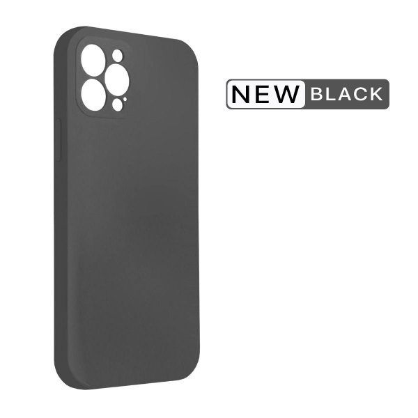 iPhone 12 Pro Max Deksel Silikon Svart