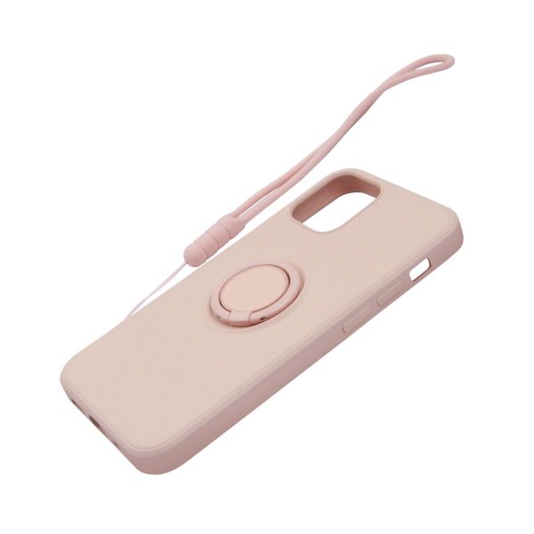 iPhone 12 Pro Max Deksel med Ringholder Rosa
