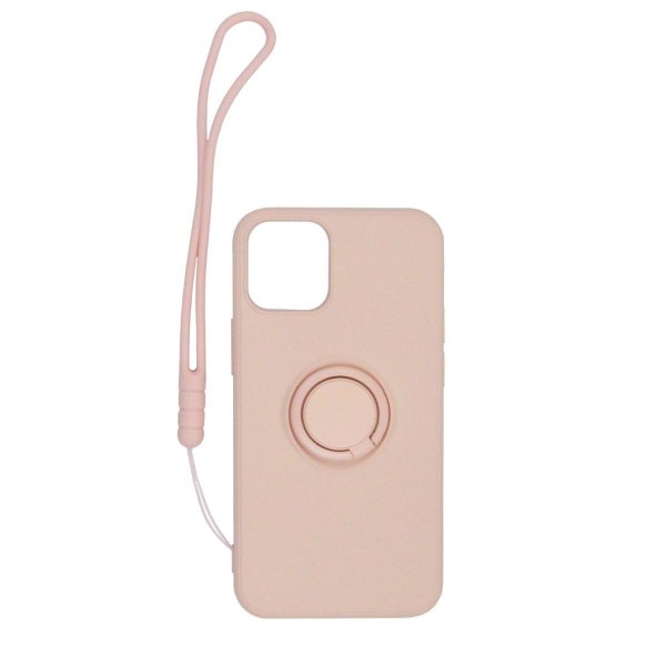 iPhone 12 Pro Max Deksel med Ringholder Rosa